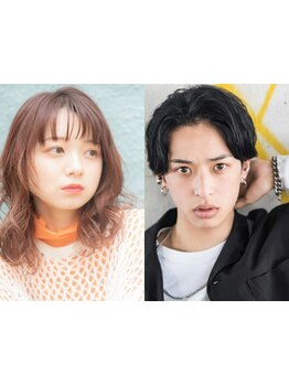 【学割U24☆カット+カラー(男女OK)】韓国風カラーもOK♪今っぽいトレンドヘアだってお手頃プライスで叶う！