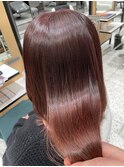 【高濃度水素ケア】暖色ピンクのツヤカラー