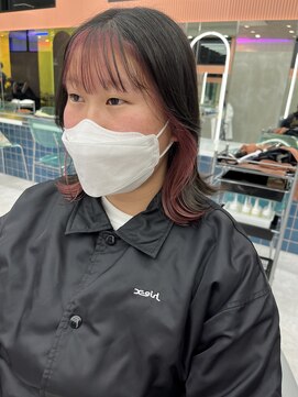 ロンドルーチェ 心斎橋(Lond luce) ダークアッシュ/ミディアムレイヤーカット［髪質改善/縮毛矯正］