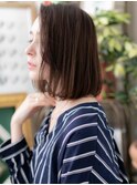 ★小顔矯正立体カット前下がり艶感かきあげボブ20代30代40代★9