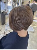 ☆ナチュラルハイライトで立体感のあるショートヘアに☆