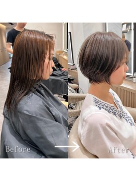 ロンドプロフィール 浦和(Lond profil) Lond.海気　大人丸みショート　Before After