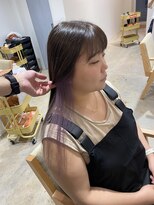 コレット 宇都宮(collet Gigi)&nbsp;斜めバング/グレージュカラー/デザインカラー/ラベンダー