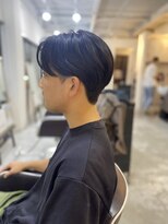 ソイクフ 高田馬場店(SOY-KUFU)&nbsp;MEN'S HAIRアッシュブラックカルマパーマショート