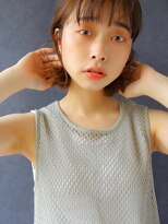 ソヨン 心斎橋店(SOYON)&nbsp;シースルーバング ボブ オリーブベージュ