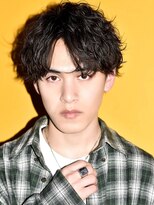 オーシャントーキョー(OCEAN TOKYO)&nbsp;波巻きパーマツーブロック刈り上げラウンドマッシュ韓国束感