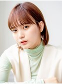 シンプル耳掛けミニボブ