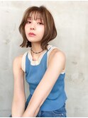 【LANY横浜】ブラウンカラー＋切りっぱなしボブ