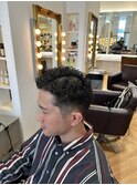 七三分け×ハードパーマ☆