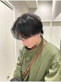 MEN'S HAIR/カルマパーマ/マッシュパーマウルフアッシュブラック