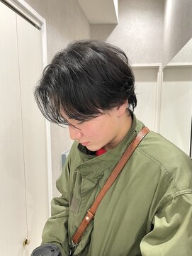 メレ 仙台(Mele) MEN'S HAIR/カルマパーマ/マッシュパーマウルフアッシュブラック