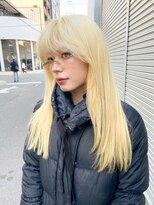 カシェ ナカザキ(CACHE NAKAZAKI)&nbsp;ブロンドヘア/レイヤーカット/ロングレイヤー