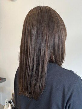 レポヘアー(Repos hair) 大人可愛い大人美人くすみカラーアッシュグレーベージュ