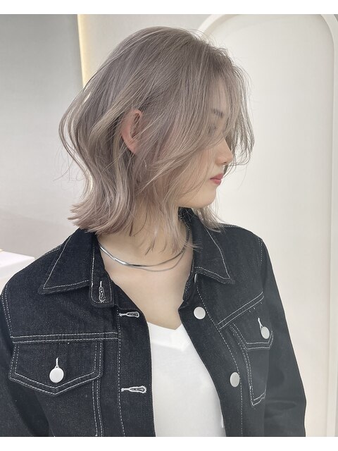 韓国/ハイトーンカラー/ワンホンヘア/レイヤーカット/髪質改善