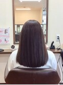 セミロングストレート