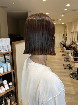 ステラバイケンジ(STELLA by KENJE) 大人綺麗ボブ/藤沢/髪質改善縮毛矯正/ショート/脱白髪染め透明感