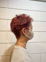 アルゴ 茅ヶ崎(ARUGO)&nbsp;レッド/ブリーチ/メンズショート/ダブルカラー/茅ヶ崎