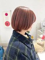 バブ バイネオリーブ(Bab by neolive)&nbsp;ピンクベージュ/ショートボブ/小顔/wカラー/ブリーチ/透明感