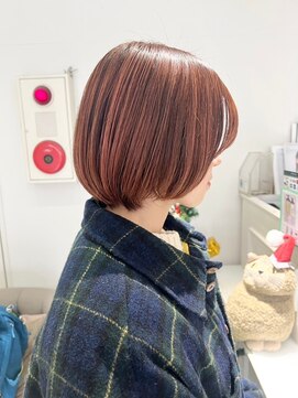 バブ バイネオリーブ(Bab by neolive) ピンクベージュ/ショートボブ/小顔/wカラー/ブリーチ/透明感