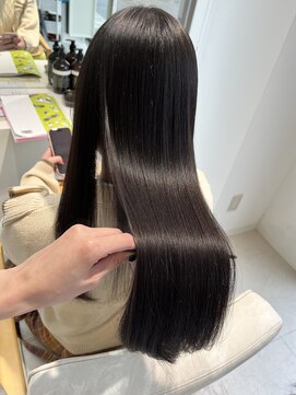チル 福井駅前店(Chill) 福井駅前ツヤサラ縮毛矯正ロング学生レイヤー
