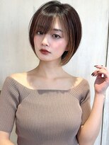 アフロート ルヴア(AFLOAT RUVUA)&nbsp;みねスタイル♪ 前下がり ひし形 ショートボブ 30代 40代 50代