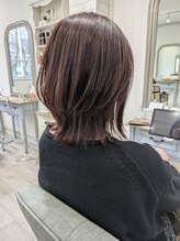 イルヘアーガーデン(illu hair GARDEN) ピンクブラウン×ミディアムレイヤースタイル◇