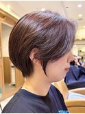ミニウルフレイヤーカット顔周りカット前髪カットショート/大宮