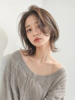 パザパ 嶋店(pa.za.pa)&nbsp;韓国風ひし形くびれミディアムウルフレイヤーカット 20代30代