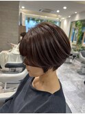 大人ショートブラウン＠20代30代40代50代