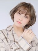 『 ベージュ ×  透け感 』ふんわりボブ シースルーバング☆