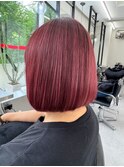 ブリーチなしダブルカラー☆ボルドールビー☆20代30代40代