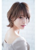 「大人可愛いニュアンスショート」