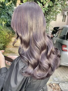 ディモアンド 表参道(Dimo&) x透明感カラー/イメチェン/ホワイトブロンド/外ハネボブ/美髪