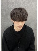 【モテヘア】ラウンドマッシュ　シャドウパーマ