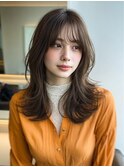 レイヤーカット髪質改善カラー透明感カラー顔まわりカット