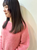 ハノン(Hanon) 裾カラー×くすみベージュ