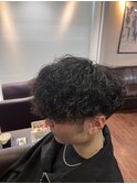 波巻きパーマ