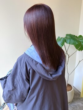 ヒントステーション(HINTSTATION) 〈浅草美容室〉ストレート×ブラウンベージュ