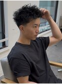 スパイキーショート/ピンパーマ/テーパーフェード