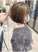 大人白髪ぼかしハイライトカラー