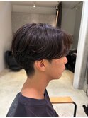 《大人綺麗め》センターパートニュアンスパーマ