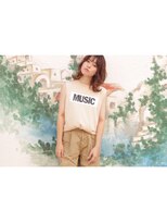 トプカピ(TOPCAPI) シースルーバングのベージュグラデーション