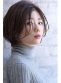 大人可愛いショートボブ