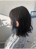 インナーカラーネイビーブルー