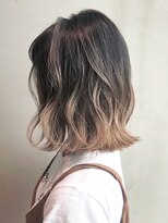 アルバム 銀座(ALBUM GINZA) ウェーブミディアム似合わせカットマロンベージュ_ba300321