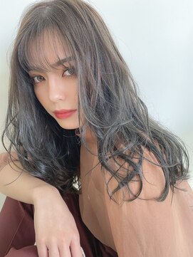 ルービック 難波(Rubik's) 大人かわいい無造作ウェーブ・透明感カラー・ブルージュ