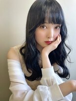 ワンス(Once)&nbsp;Emma ecole 暗髪ロング ブルーグレージュ ブルージュ by.KOHEI