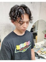 パープル(purple)&nbsp;メンズスパイラルパーマ