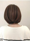20代30代40代【ツヤ感大人ボブ】×【フォギーベージュ】