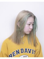 ルプラ ガーデン(le-pla garden) フェイスフレーミング#切りっぱなし#ケアブリーチ#ダブルカラー